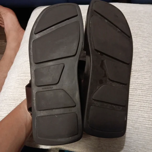 Prada Leather Sandals Adjustable Ankle Straps Y2K Women's Size 36.5 Usa 6.5 - Picture 2 of 8